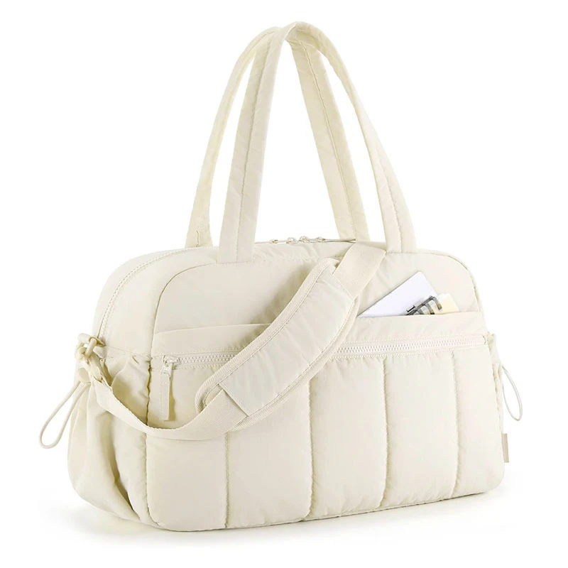 Sac à langer imperméable pour bébé sac de voyage sac à main bagage à main poussette beige style minimaliste po
