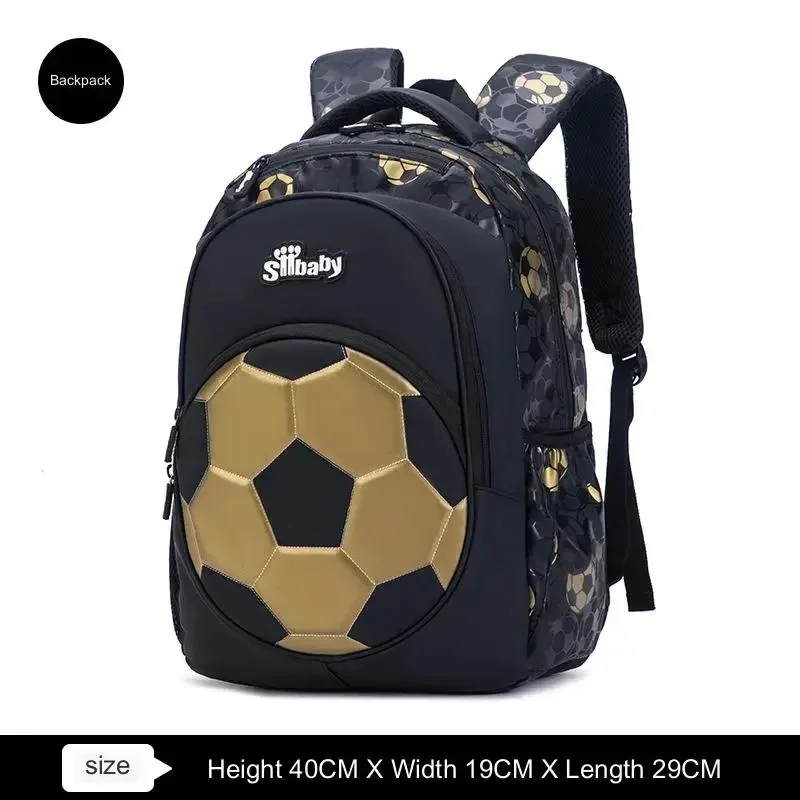 Sac à dos enfant garçon football design sportif durable nylon scolaire