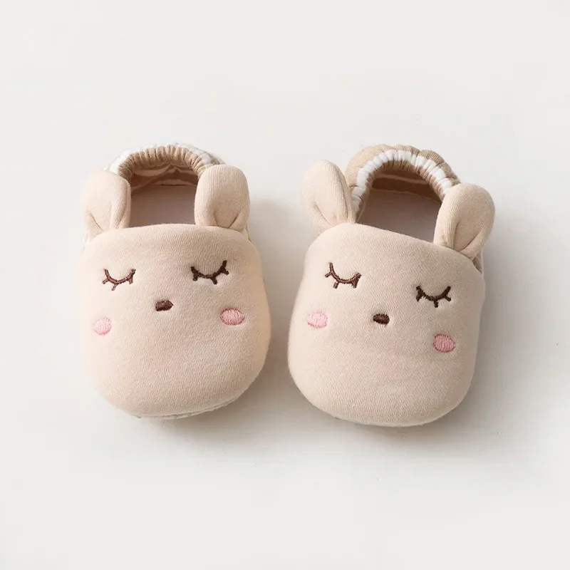 Chaussures pour nouveau-né, garçons et filles, semelle souple, antidérapantes, pour berceau, Animal mignon, ch