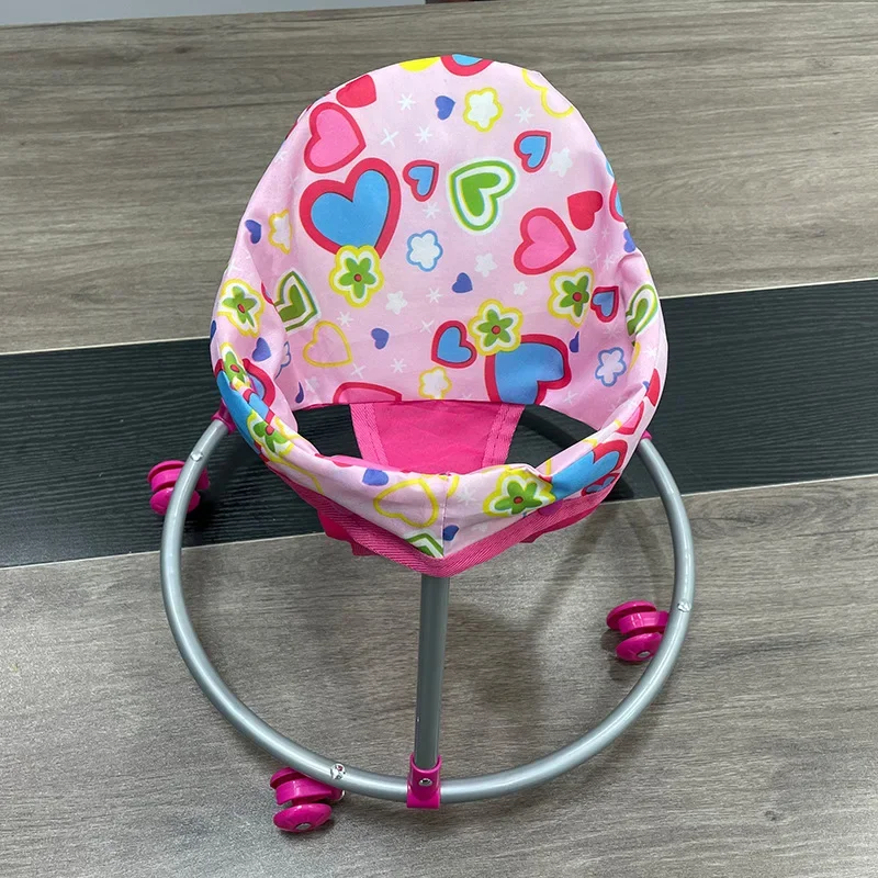 Chaise enfant meuble jeu design coloré roues tissu métal安全 jouet bébé
