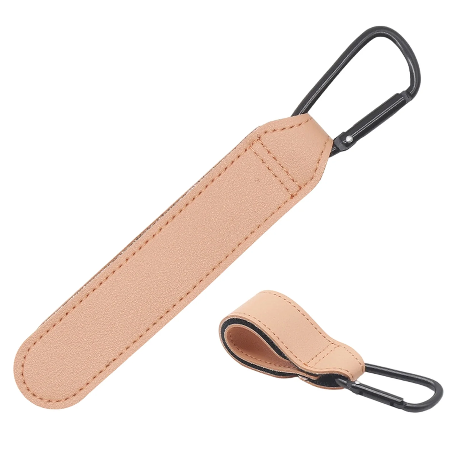Crochets de chariot en cuir pour bébé, 1 pièce, crochet de poussette réglable en PU, organisateur de sac à cou