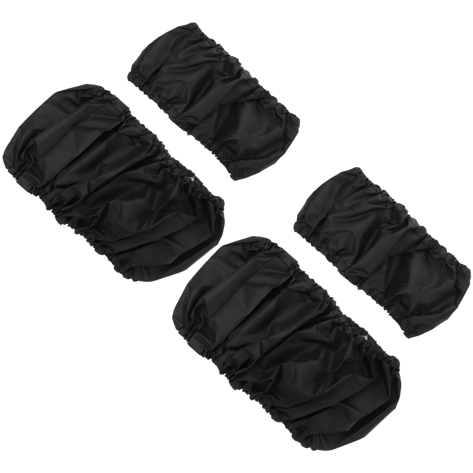 Housse protection roues poussette 4 pièces Oxford noir imperméable fauteuil roulant voyage ajustement sécurisé