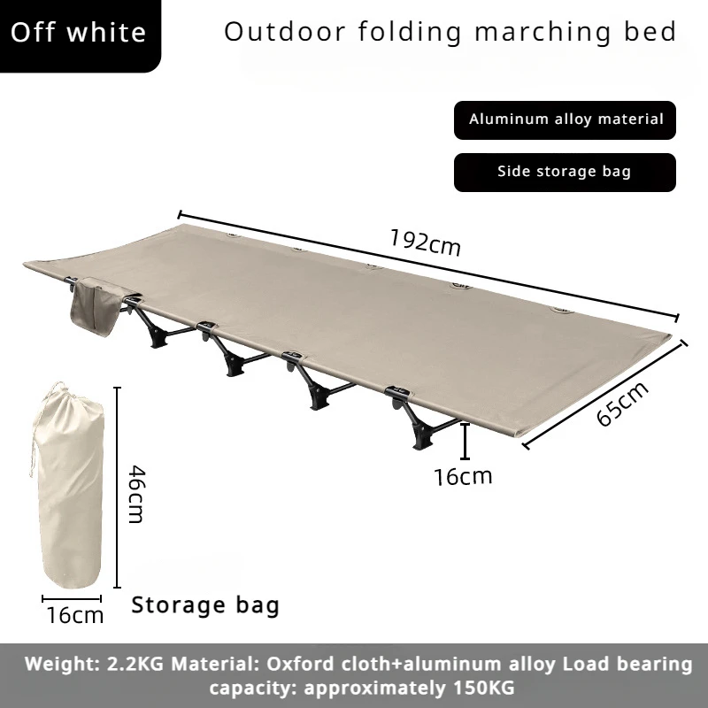 Lit de camping ultraléger pliable randonnée Oxford aluminium 150kg portable lit bébé outdoor sécurité randonné