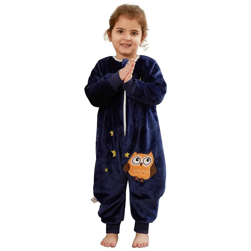 Sac de couchage pour enfants en polaire douce motifs animaux idéal hiver filles et garçons 35 ans cadeau origi