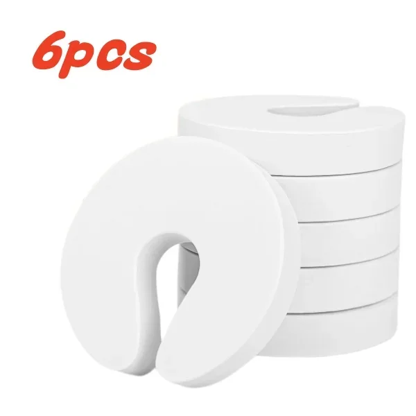 6 pièces porteverres en plastique blanc en forme de C protecteurs de surface accessoires de table design minim