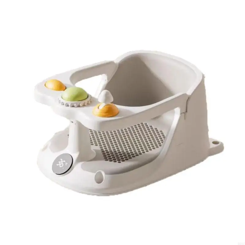 Siège de bain pour bébé avec capteur de température et aspirateur bassin bébé confortable et sécuritaire