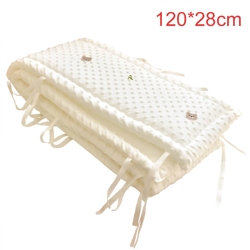 Matelas de protection pour berceau bébé doux anticollision 120cm blanc