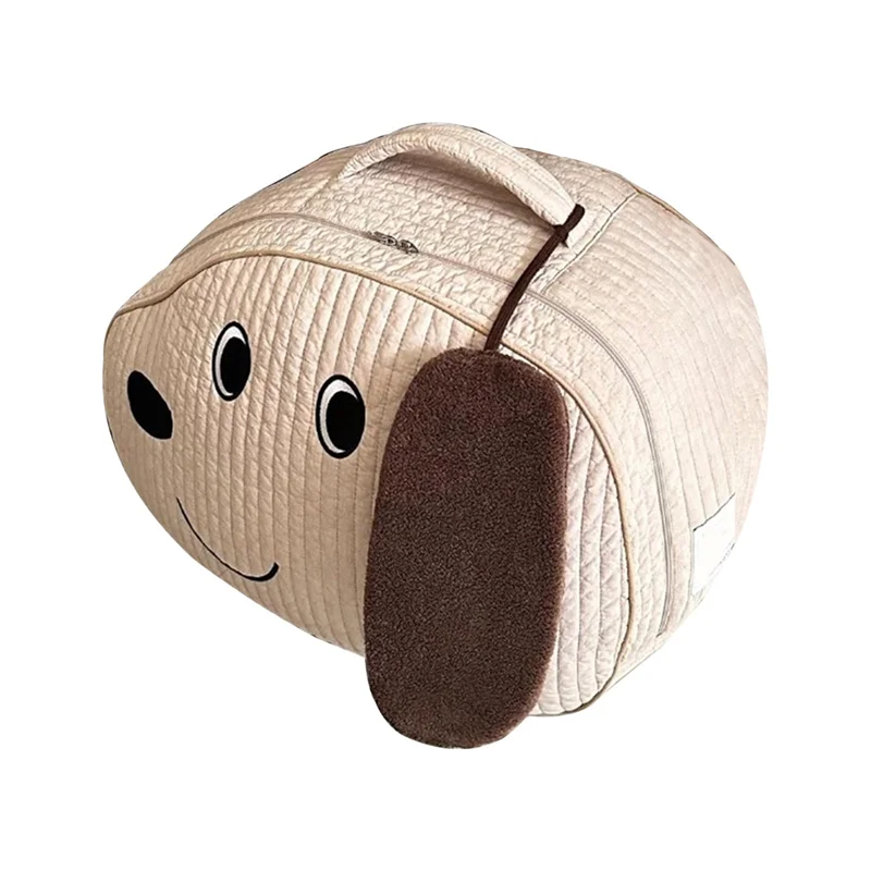 Sac de rangement en forme de chien pour enfants accessoire de stockage doux et amusant idéal pour jouets vêtem