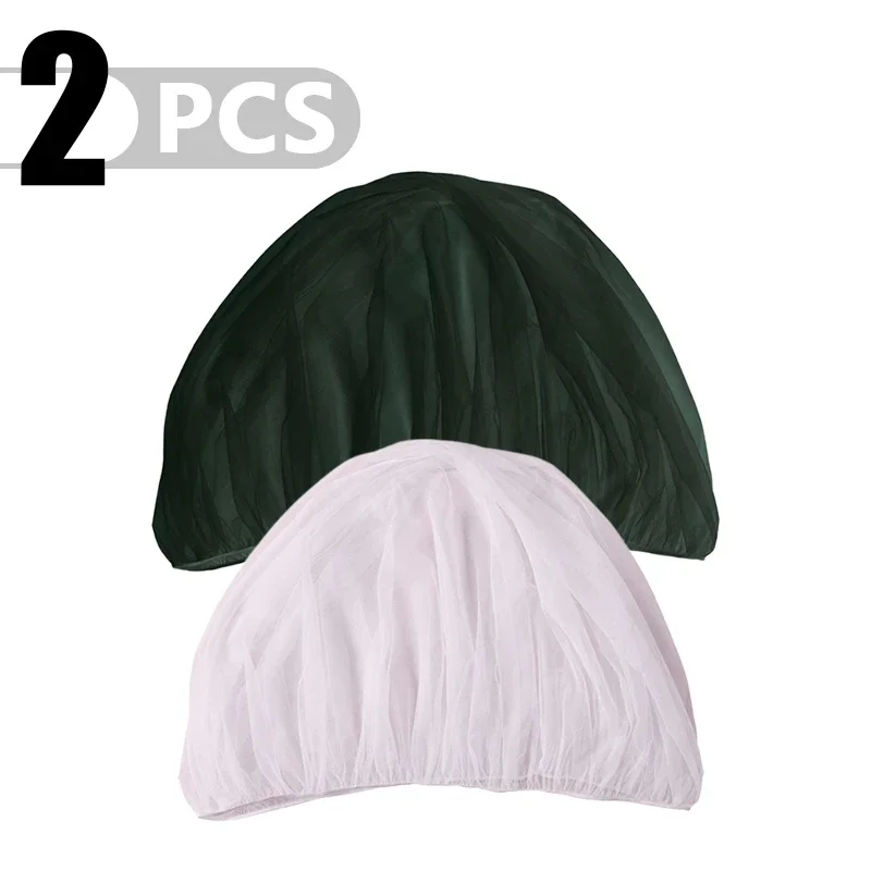 Ensemble de bonnets de douche en tissu synthétique 2 unités couleurs