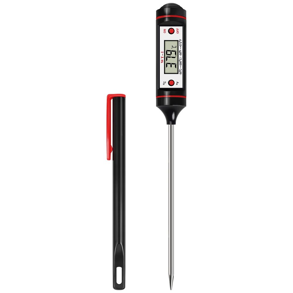 Thermomètre Alimentaire Numérique 300°C Viande Cuisine Eau Lait Sonde BBQ Barbecue Électronique