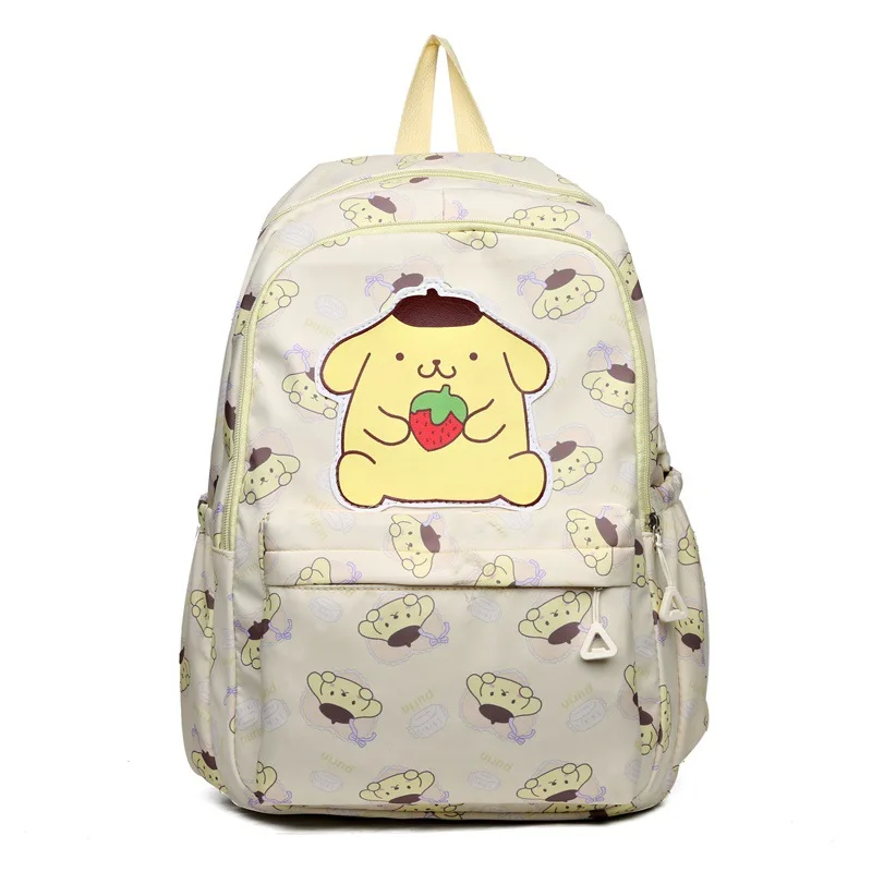 Sac à dos enfant design chien fraise grande capacité polyester léger durable style moderne scolaire voyage éco