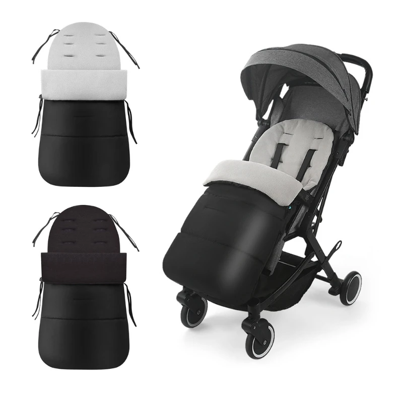 Couverture imperméable pour poussette protecteur universel doux et durable noir et gris nouveauné enfant 06 an
