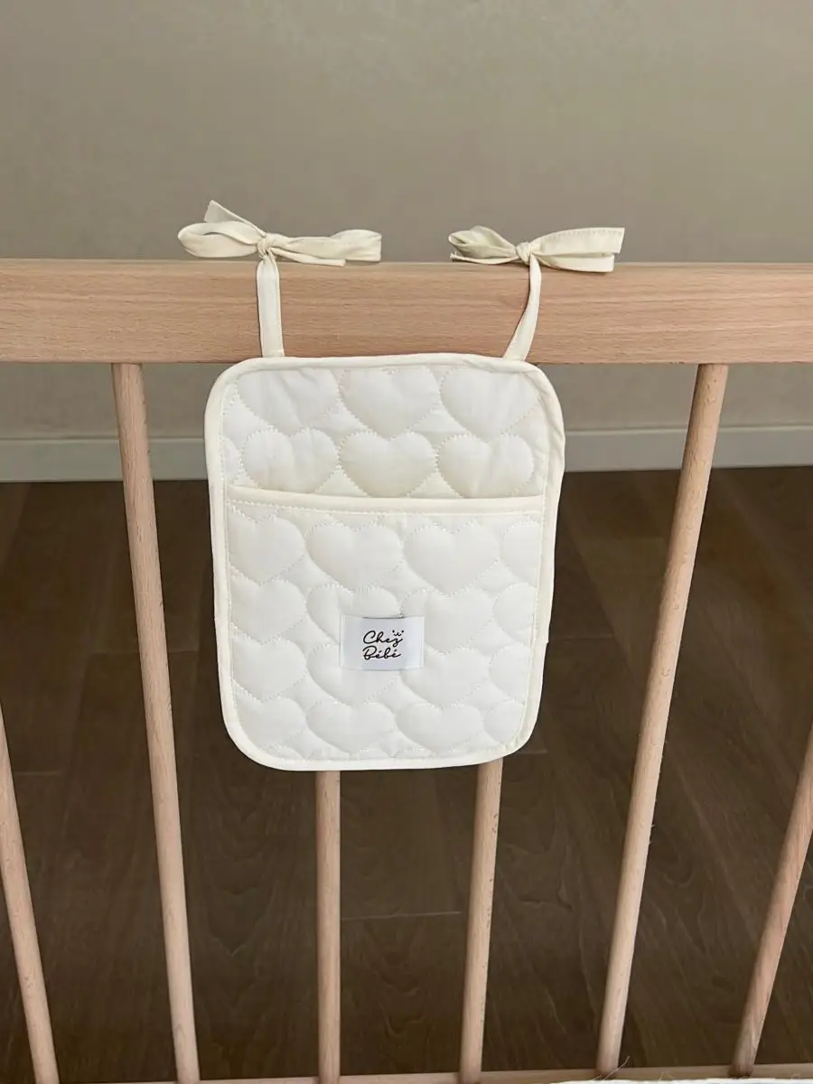 Organisateur mural en tissu matelassé pour bébé sac à langer suspendable rangement pour jouets livres et acces