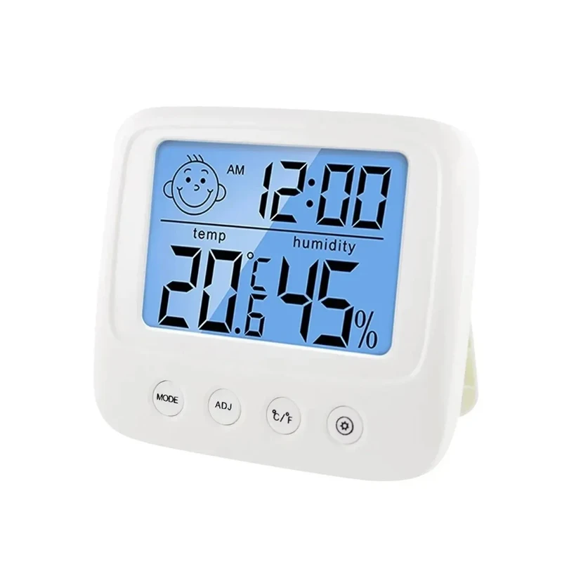 Nouveau LCD numérique température bébé chambre humidité mètre rétro-éclairage maison intérieure électronique h