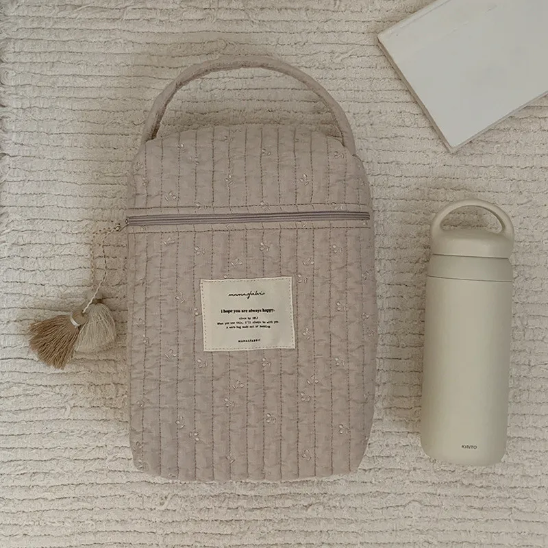 Sac à langer portable pour poussette caddie à couches bébé matelassé sacs brodés maman accessoires bébés sac d