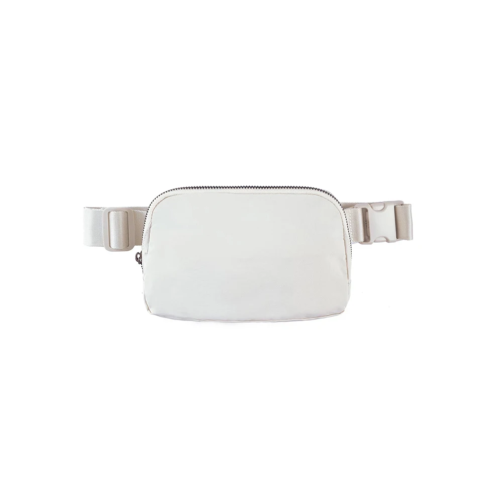 Sacoche banane minimaliste pour portage bébé épurée pratique urbain équipement bébé accessoire mode Nylon blan