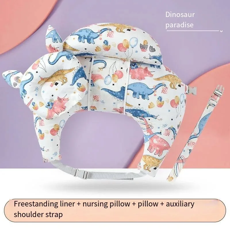 Coussin d'allaitement ergonomique multifonctionnel dinosaures motifs bébé confortable soutien maman facile à e
