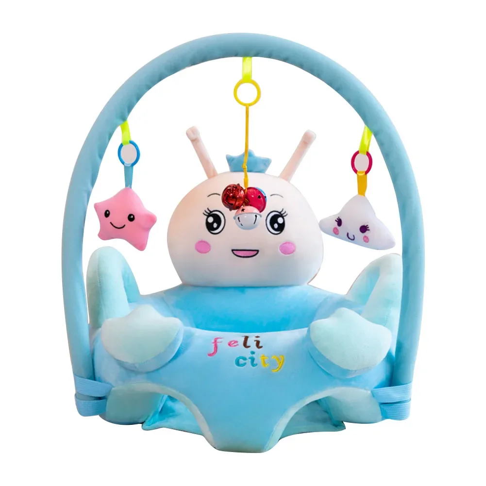 Tapis éveil bébé apprentissage assis feli city couleur bleue étoile nuage jouets suspendus刺激 sensoriel doux pe