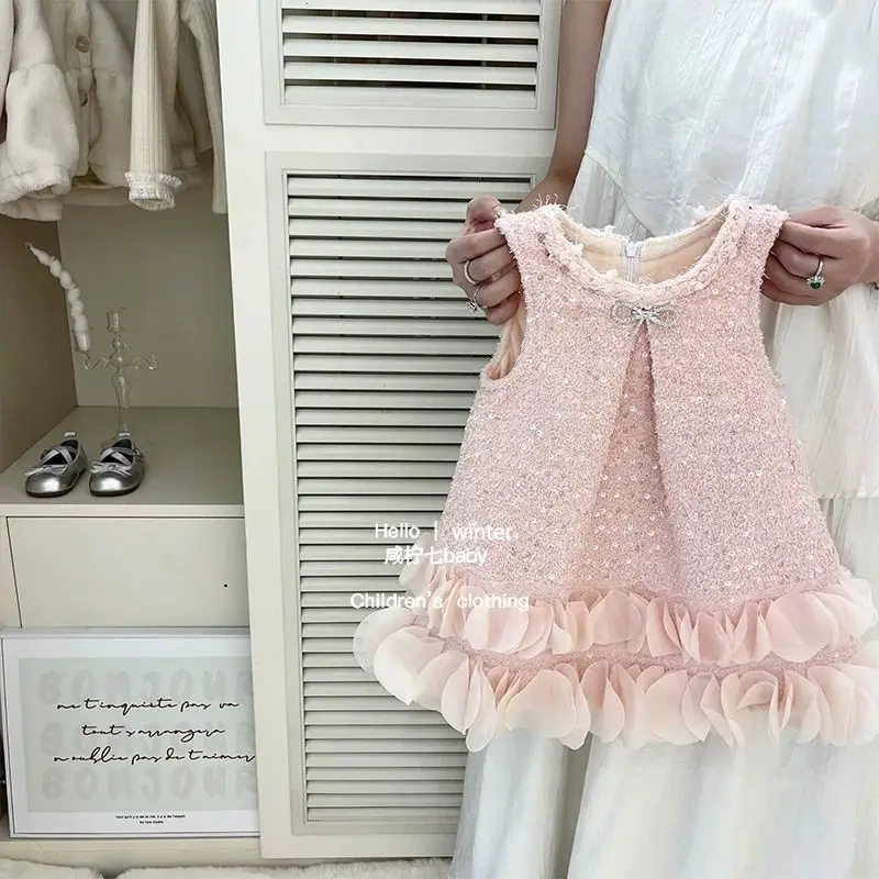 Robe princesse velours fille mode haute qualité nouvelle collection