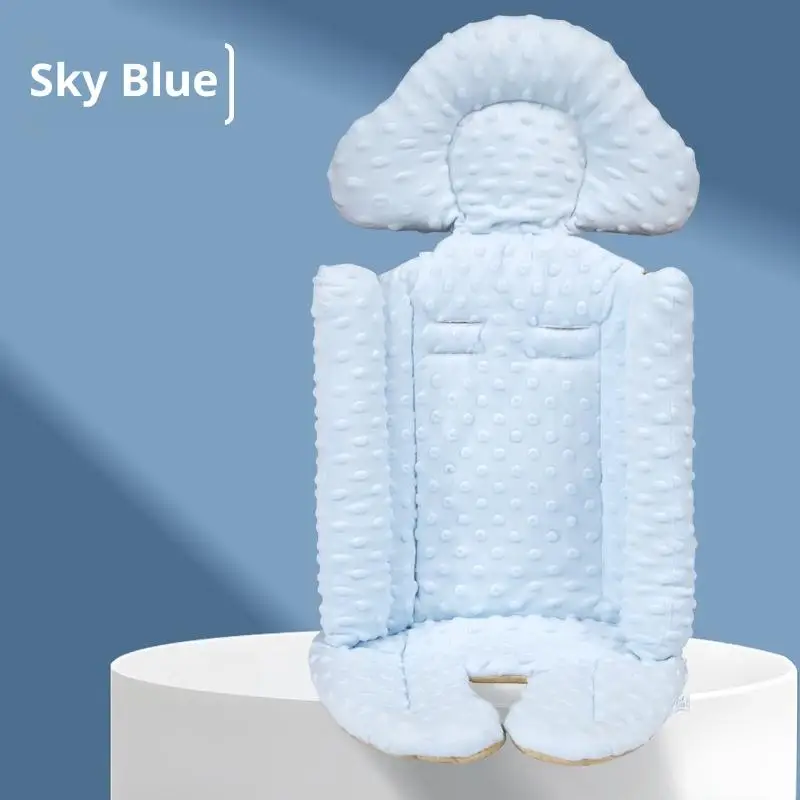 Coussin de siège voiture bébé confort et sécurité peluche douce design moderne sky blue édition premium suppor