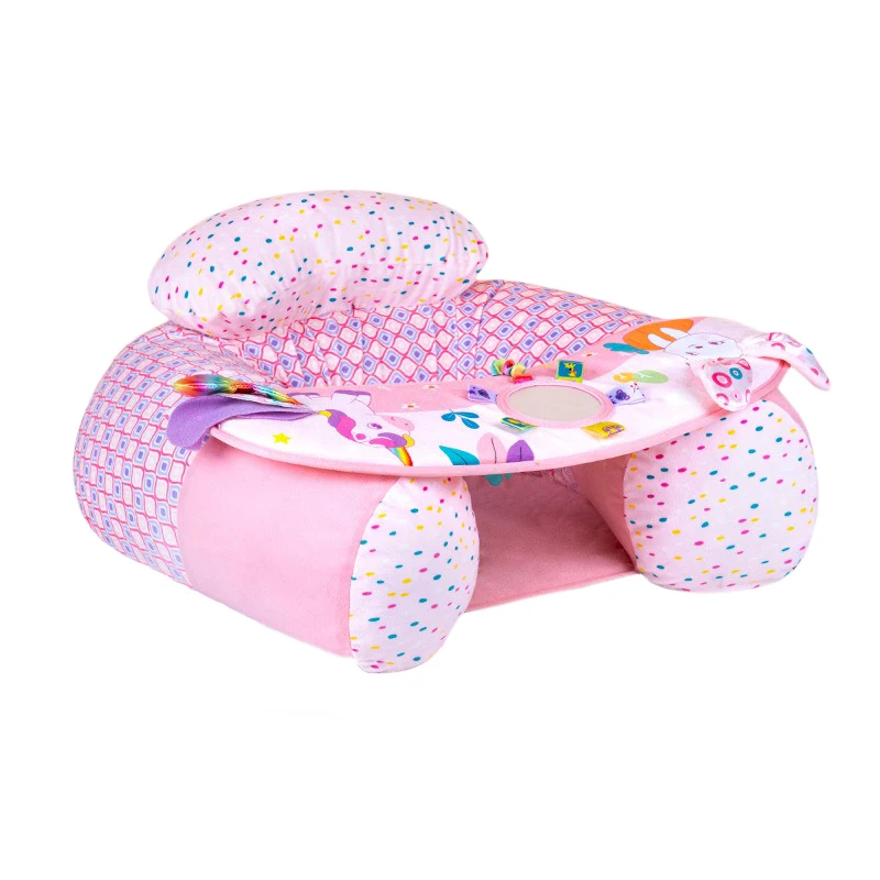 Siège gonflable bébé fauteuil enfant soutien dos miroir dentition chaise assis sol 36 ans design licorne couss