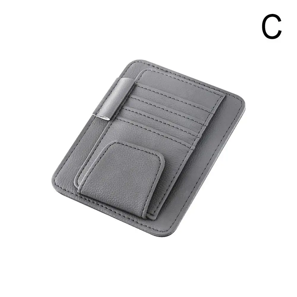 Paresoleil voiture bébé multipoches rangement cartes portefeuille style moderne matériau PU résistant