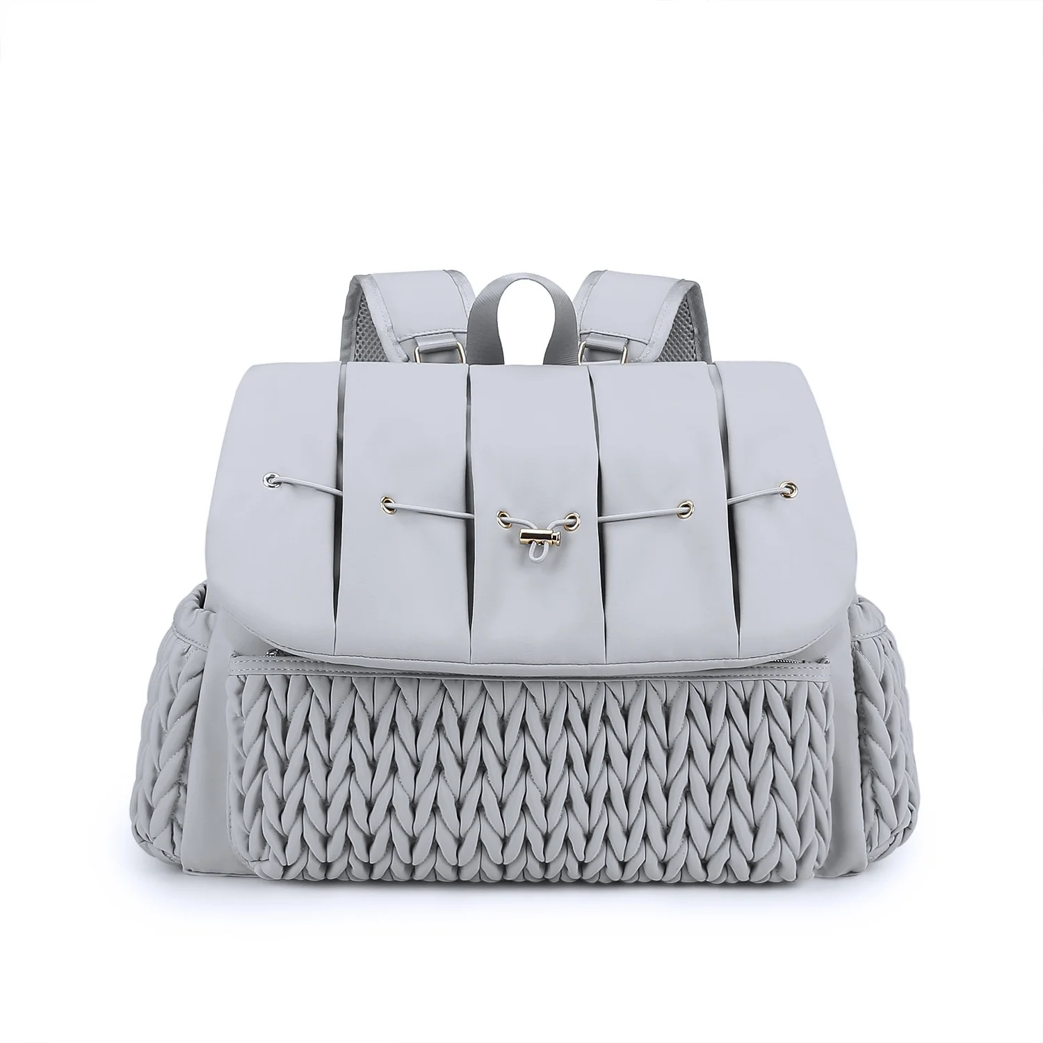 Sac à dos bébé matelassé brodé pratique et élégant sac fourretout pour parents style moderne confortable porta