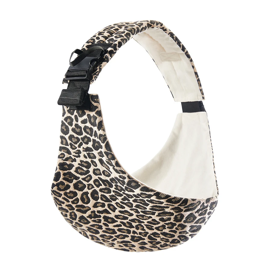Portebébé bandoulière motif léopard portable confortable design moderne