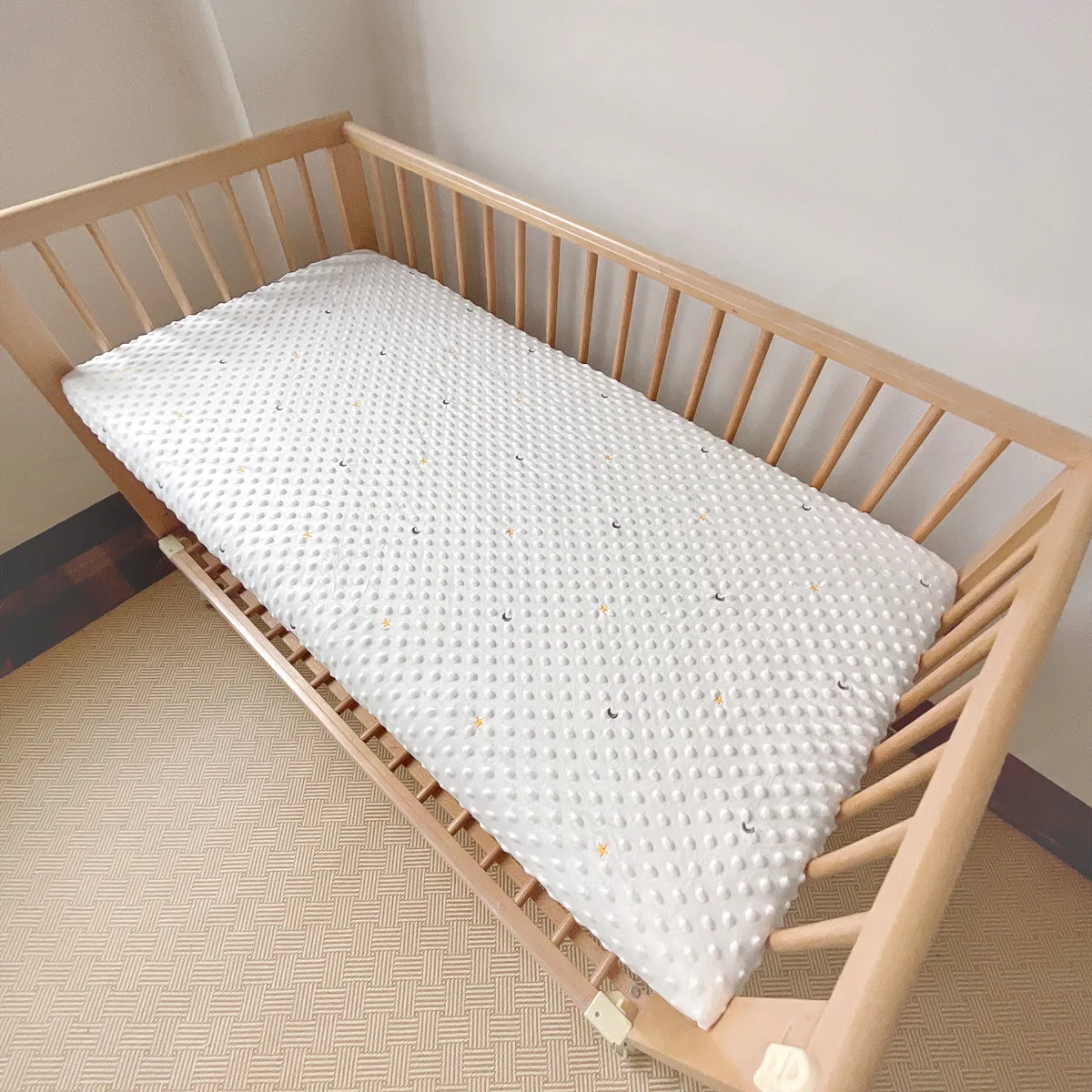 Draphousse velours Star Moon ensemble literie bébé classe A 110x60cm