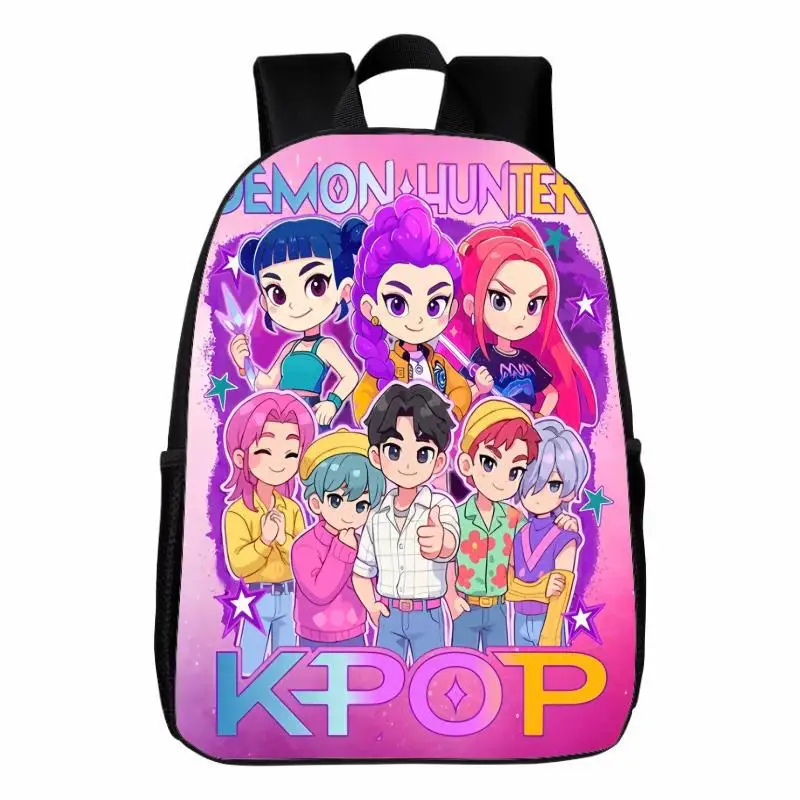 Sac à dos Kpop Demon Hunter pour enfants unisexe école primaire Bookbag maternelle sac à dos mignon imprimé de