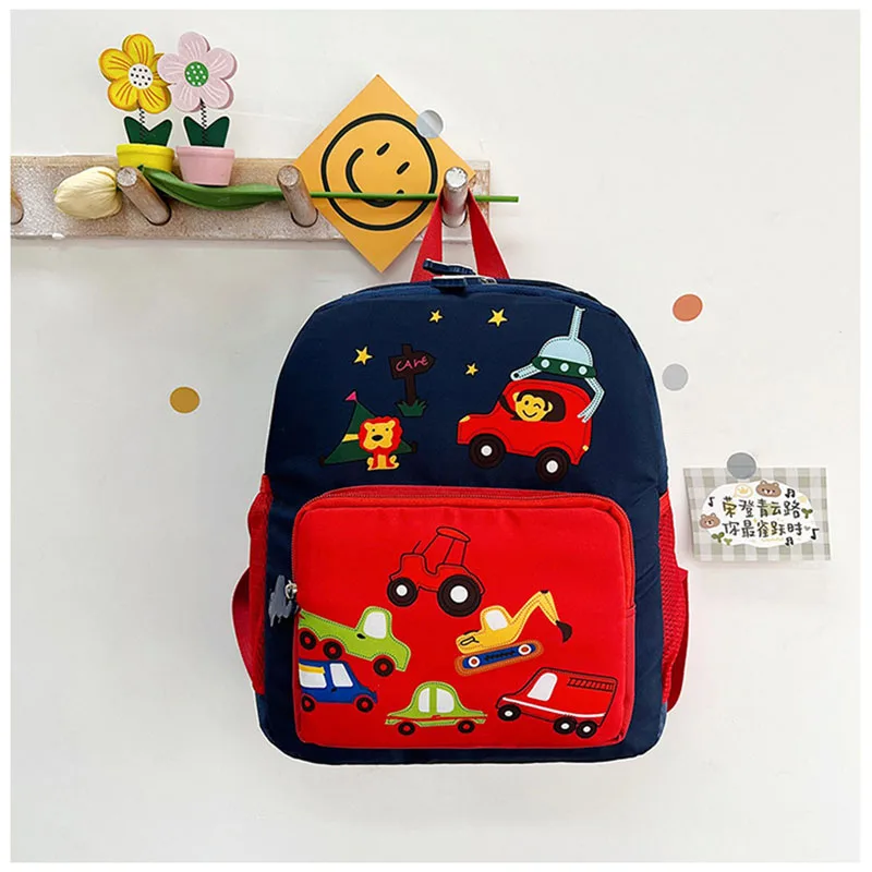 Sac à dos école enfants animaux voitures design coloré confortable nylon 2 ans6 ans