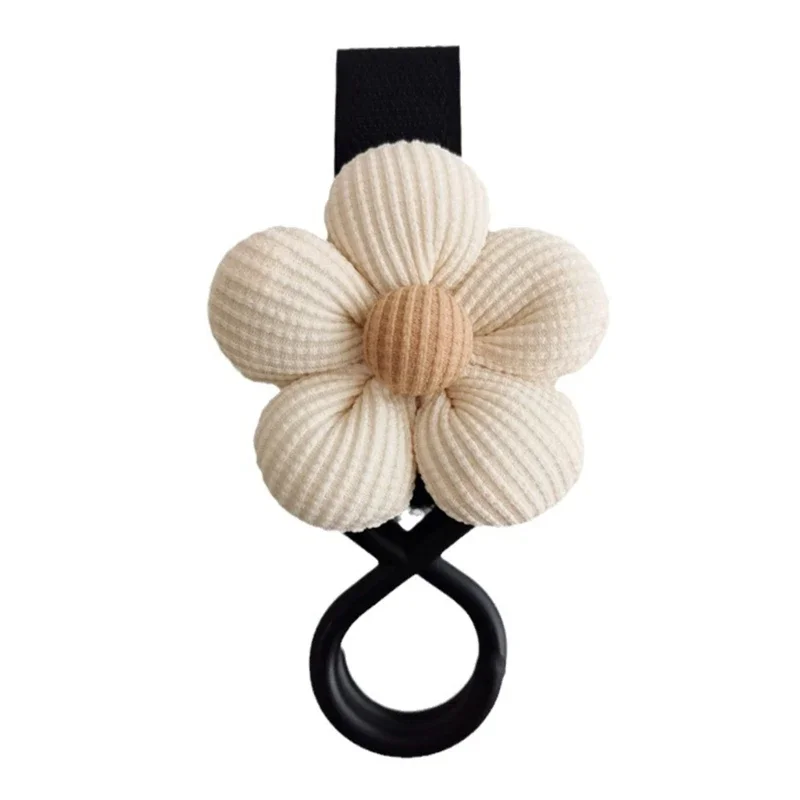 Crochet de poussette en fleur clip à cheveux pour bébé accessoire multifonctionnel 1015 cm