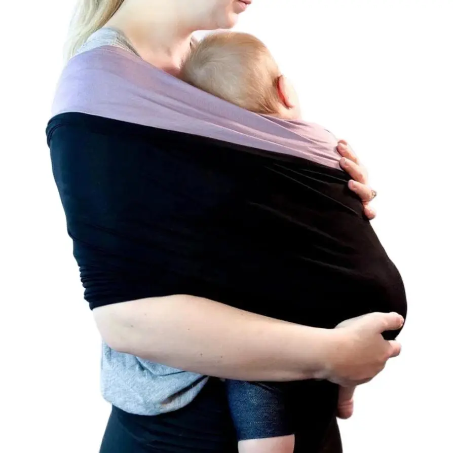Écharpe de transport bébé facile à porter Sécurité et confort pour maman et bébé Lien de portage universel