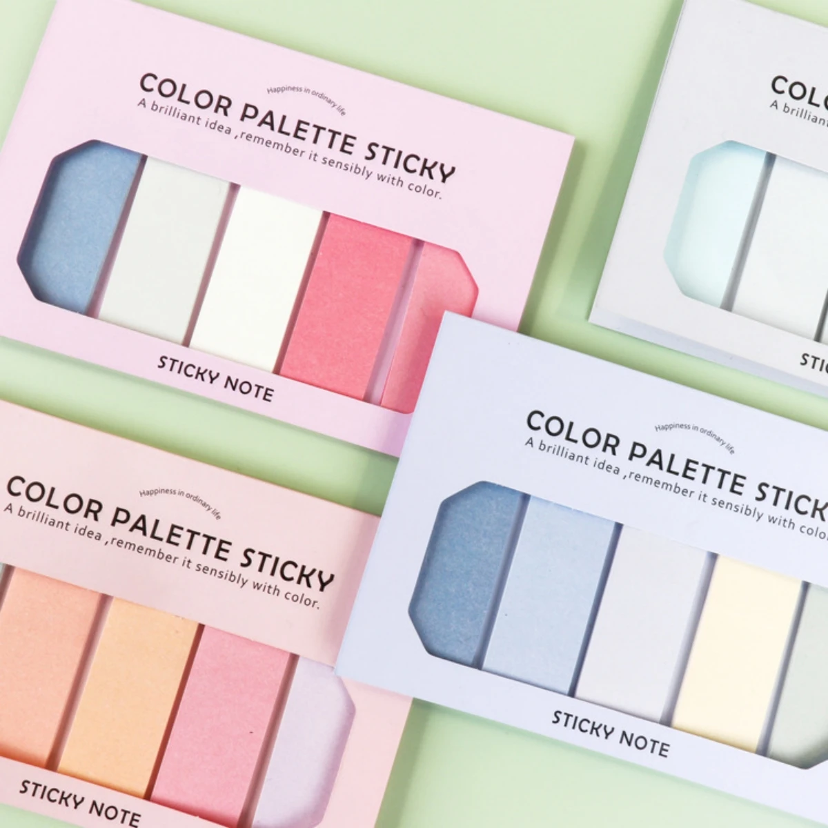 Palette de notes autocollantes mignonnes 100 pages design pastel fournitures de bureau scolaire 1 pc