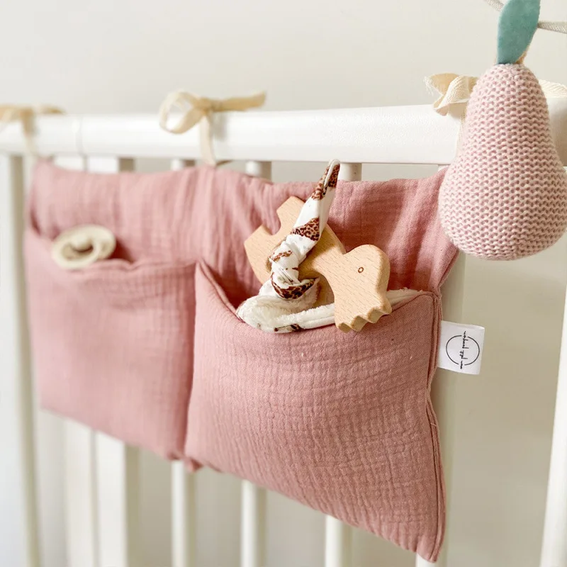 Organisateur de lit bébé rangement jouets accessoires chambre enfant