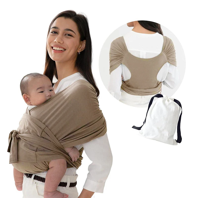 Ceinture de transport extensible pour bébé écharpe portable respirante confortable ajustable idéale pour les n
