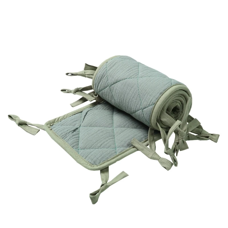 Coussin de chaise rembourré pour confort bébé protection angle tissu doux vert pastel 60cm