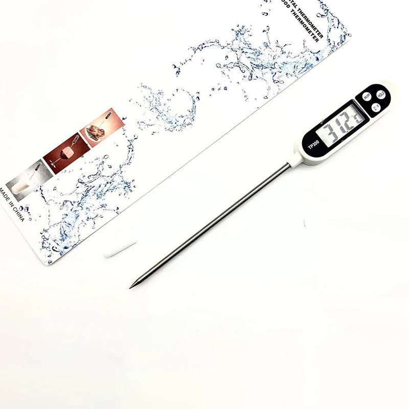 Thermomètre alimentaire numérique acier inoxydable pour bébé cuisson barbecue lecture instantanée