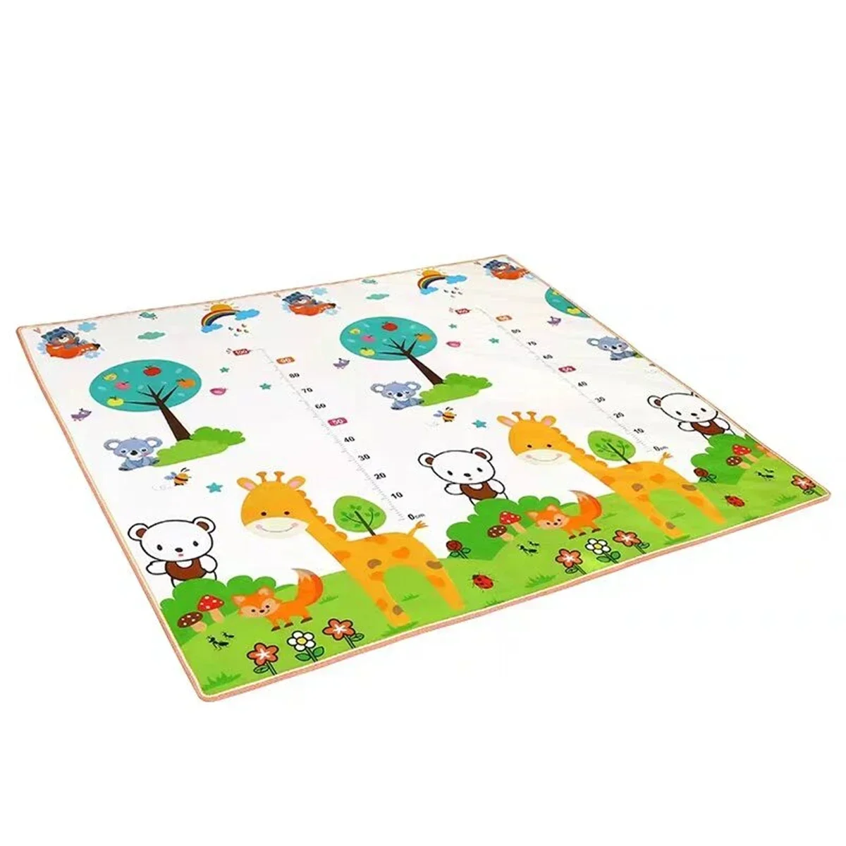 Tapis d'éveil bébé en mousse haute qualité double face motifs éducatifs non toxique facile à nettoyer
