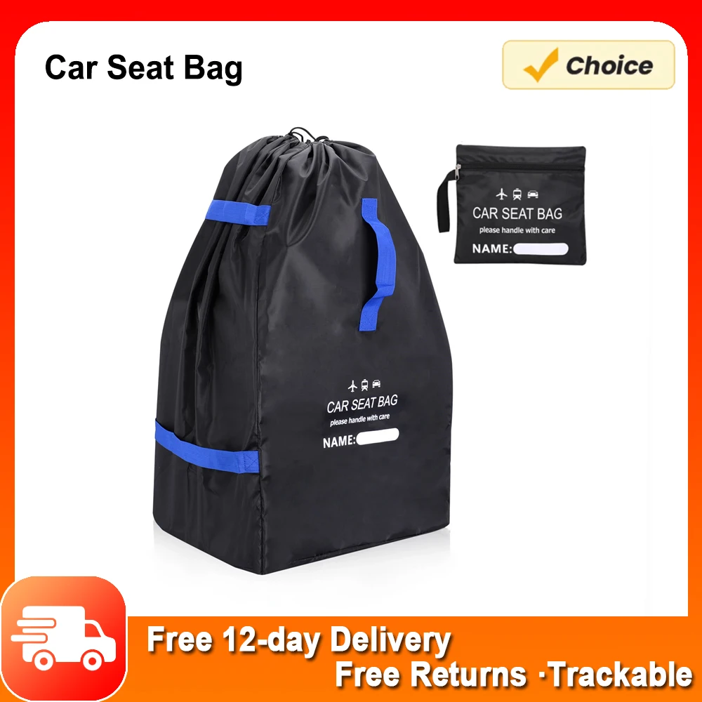 Sac à dos universel pour siège auto bébé sac de transport en nylon résistant grand sac de voyage durable avec 