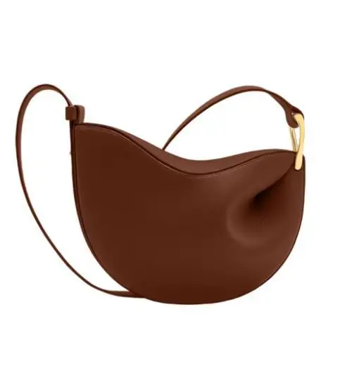 Sac fourretout en cuir souple design minimaliste en forme de pois sac portable à bandoulière usage quotidien s