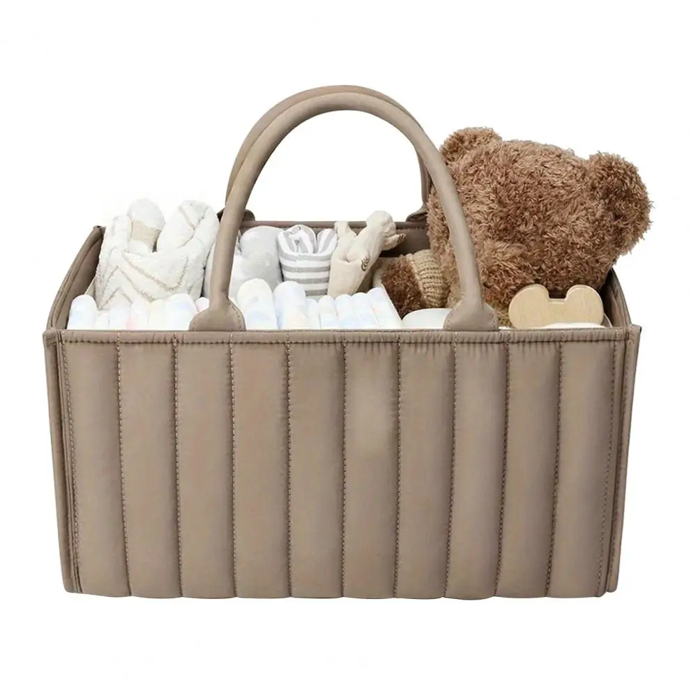 Sac de rangement portable pour couches bébé poignée grande capacité polyvalent adapté aux voyages essentiels b