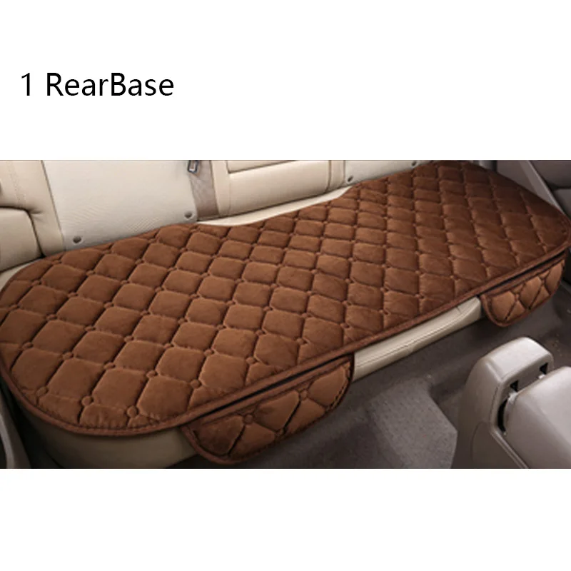 Couvrebanquette voiture hiver Protecteur siège arrière en peluche doux universel antidérapant four seasons