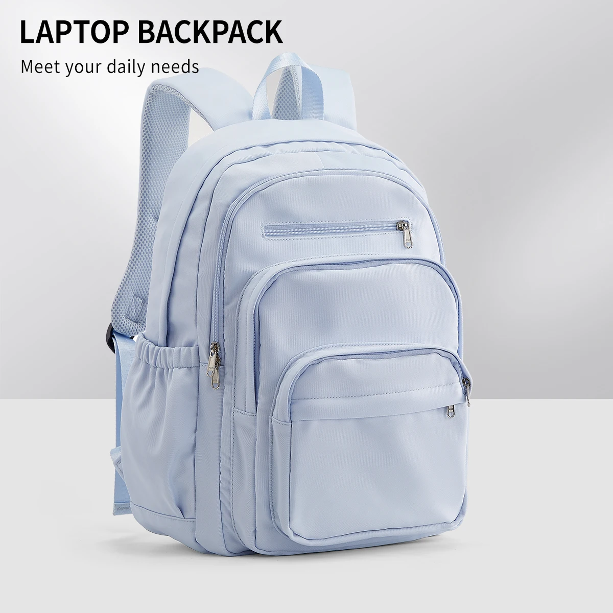 Sac à dos ordinateur portable 15.6" sac d'école étudiant sac université grande capacité poches multiples confo