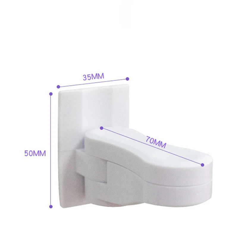 Support mural salle de bain accessoire plastique blanc design moderne maintien brosses à dents rasoirs salle d