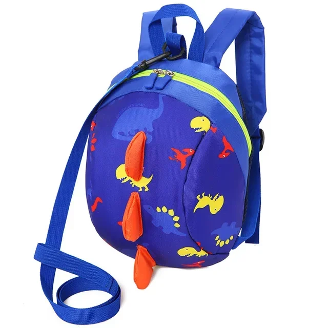 Sac à dos pour enfants motifs dinosaures école quotidien violet jaune rouge orange 3D zip adjustable polyester