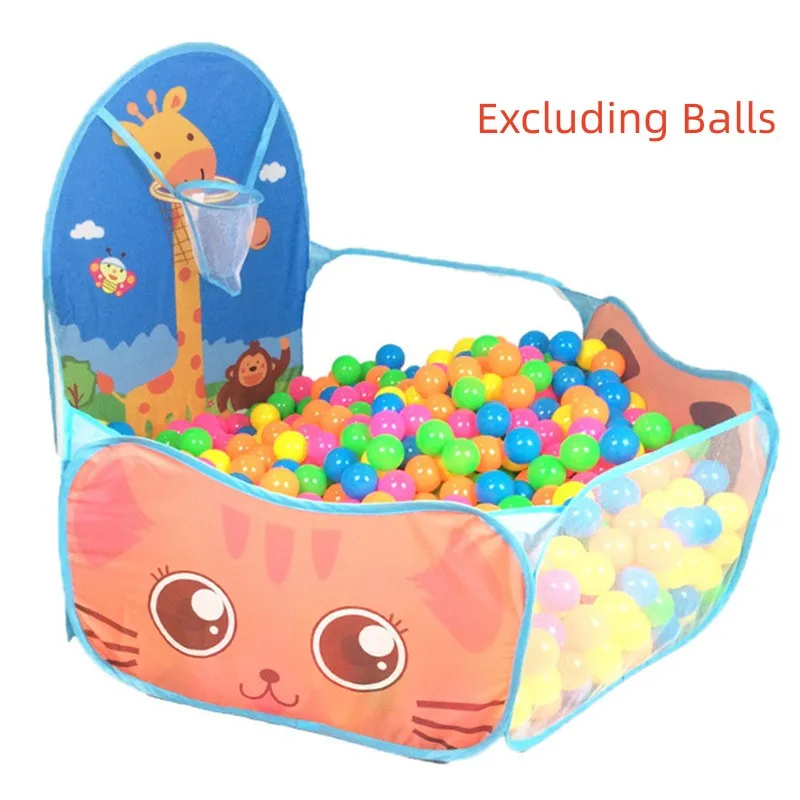 Piscine à balles pour enfants polyester portable design animal intérieur/extérieur jouet éducatif 15 ans coule