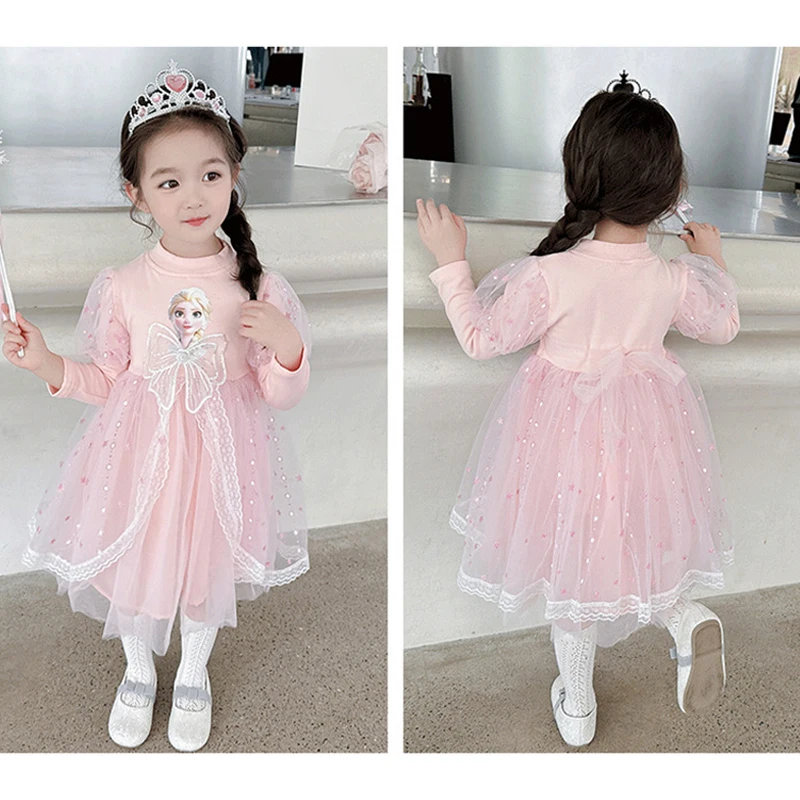 Robe princesse filles printemps automne manches longues vêtements fête