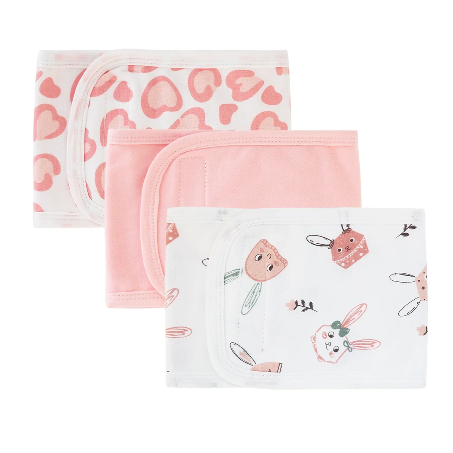 Enveloppement ventrale pour nouveauné double couche coton respirant régulable motifs animaux pastel confort bé