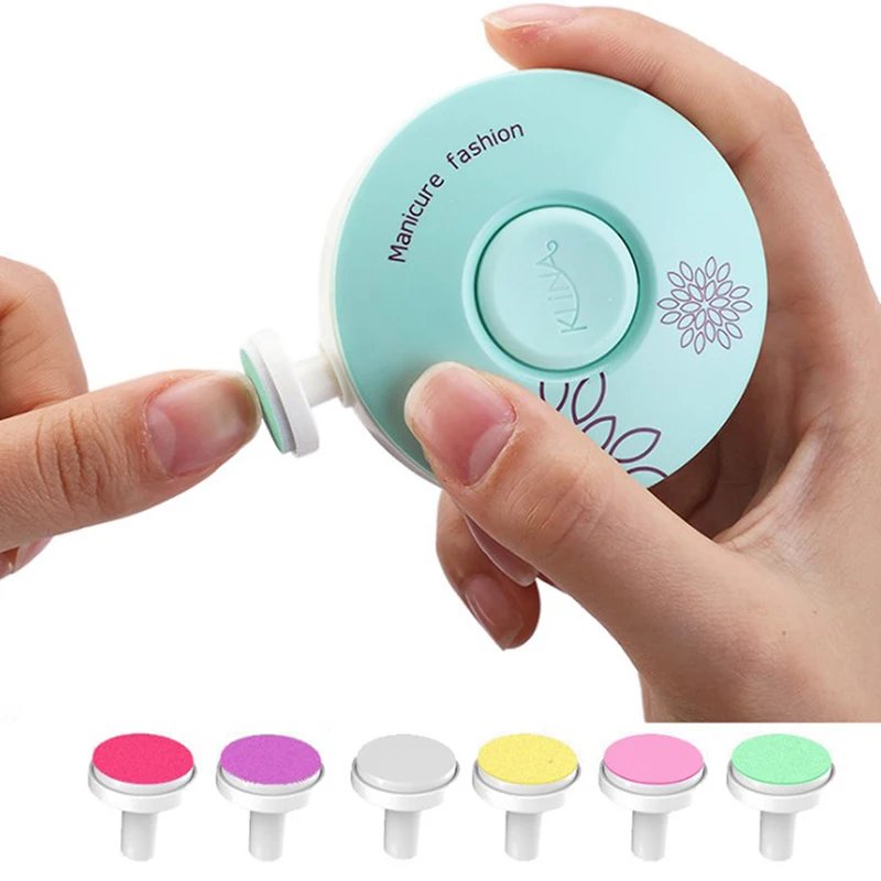Kit de manucure électrique pour bébé et maman soins des ongles polissage têtes interchangeables design ergonom